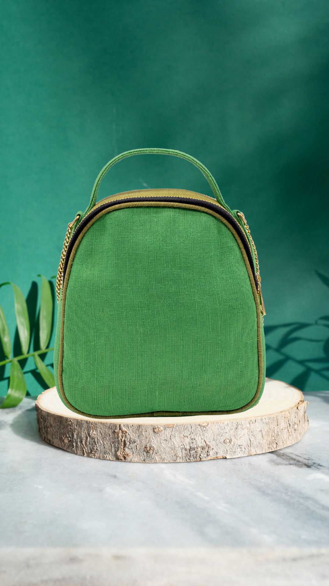 Whimsical weave sling bag