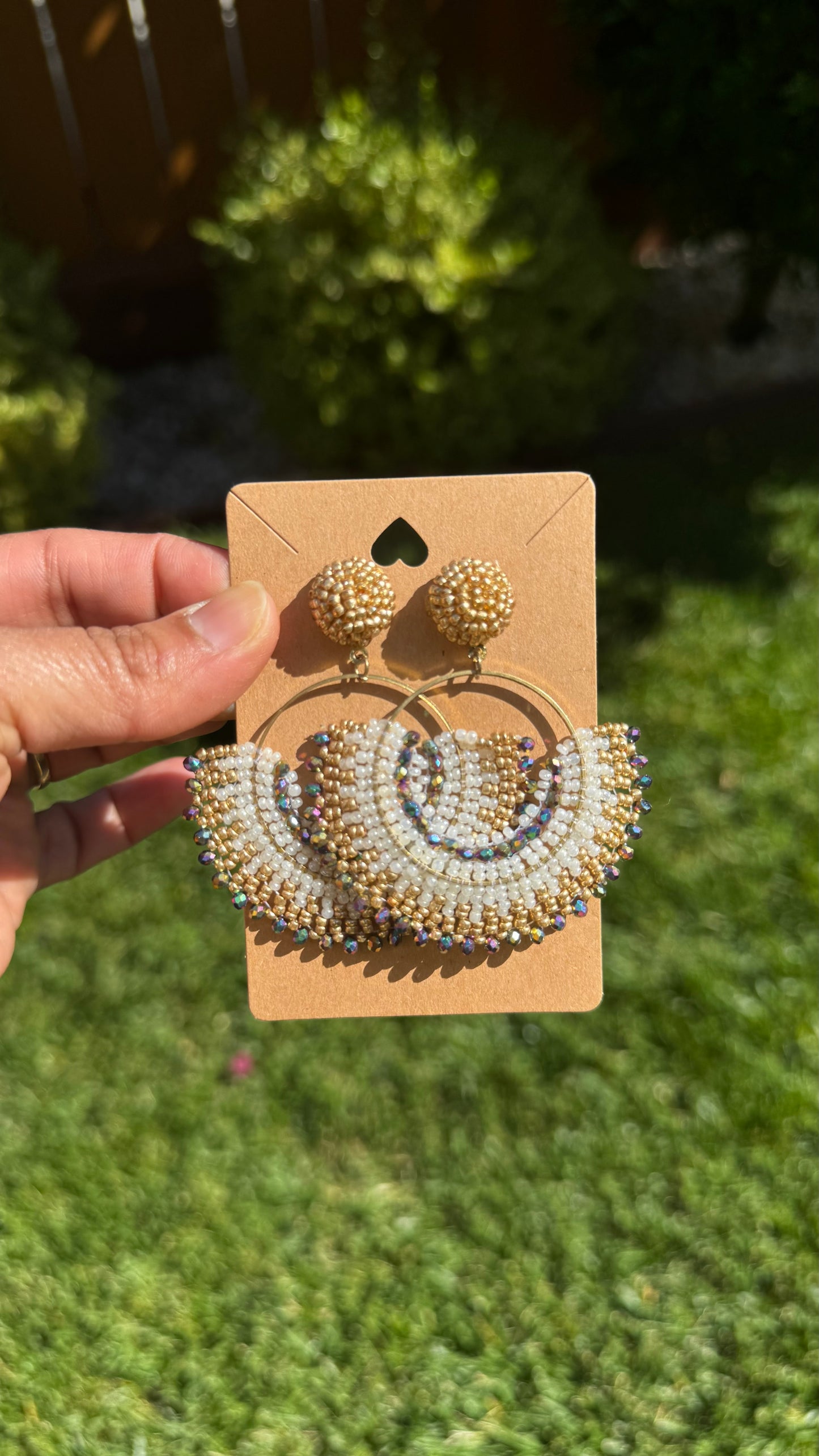 Golden Mosaic Earrings