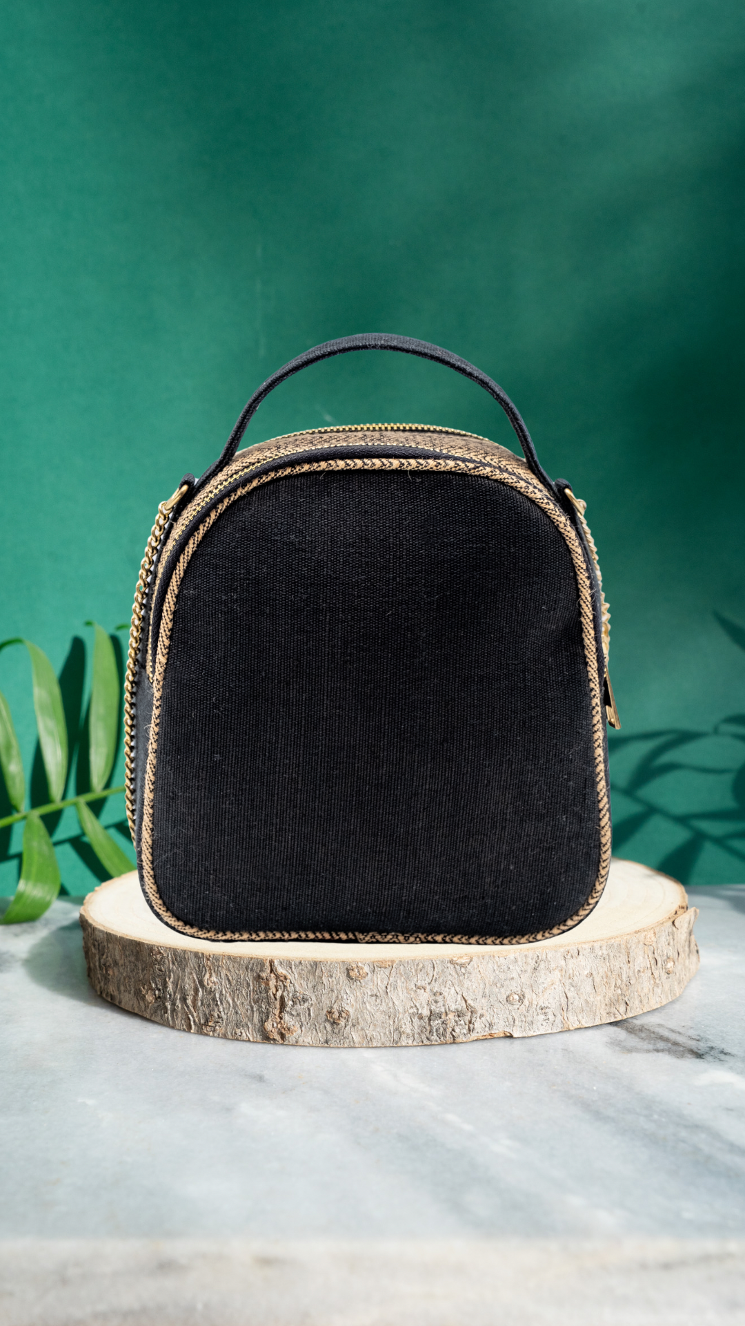 Whimsical weave sling bag