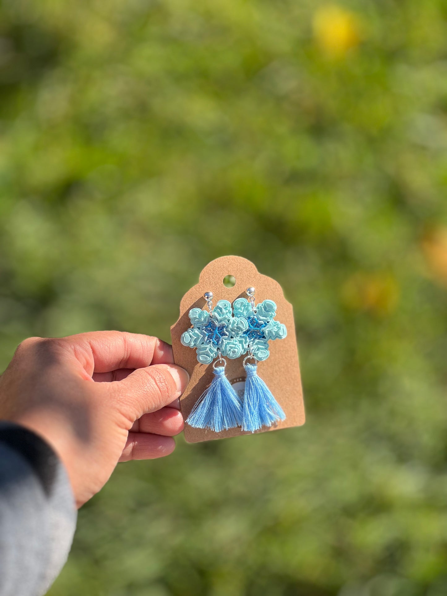 Blue Snowflake with Tassel