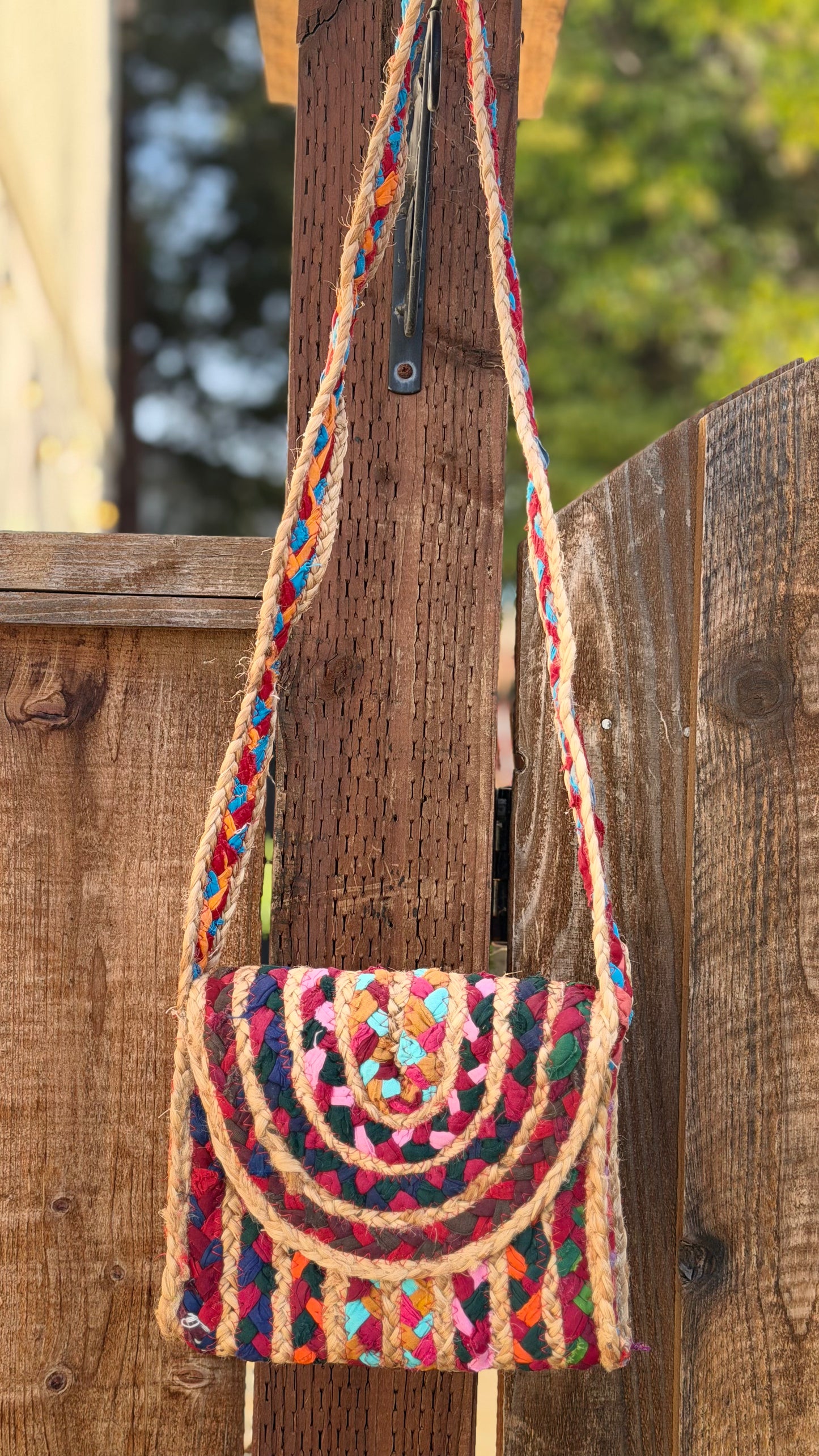 Boho Weave Crossbody Bag