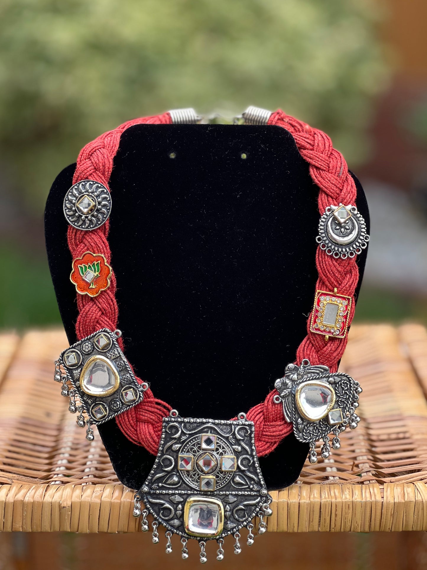 Knotted Jute Necklace - Rustic Charm