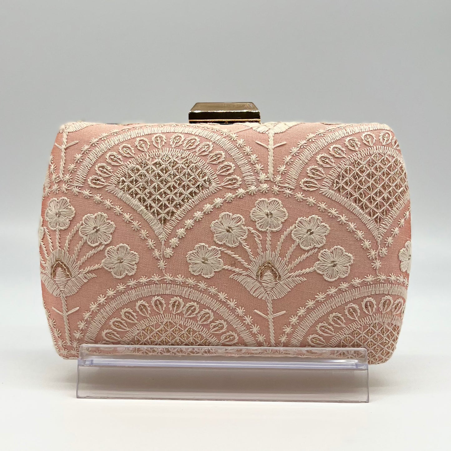 Chikankari clutch - Rounded Rectangle