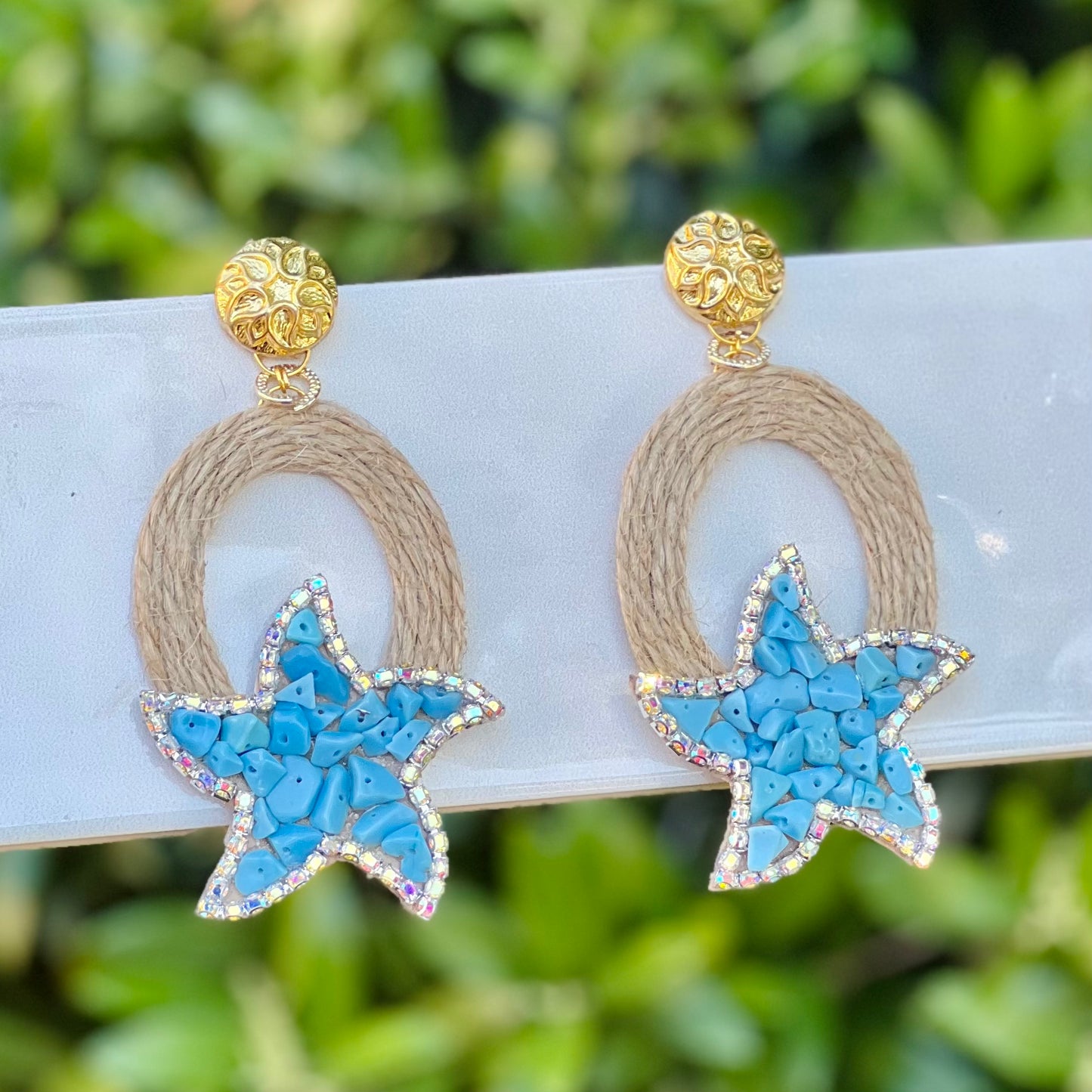 Sea Angel Jute Earrings
