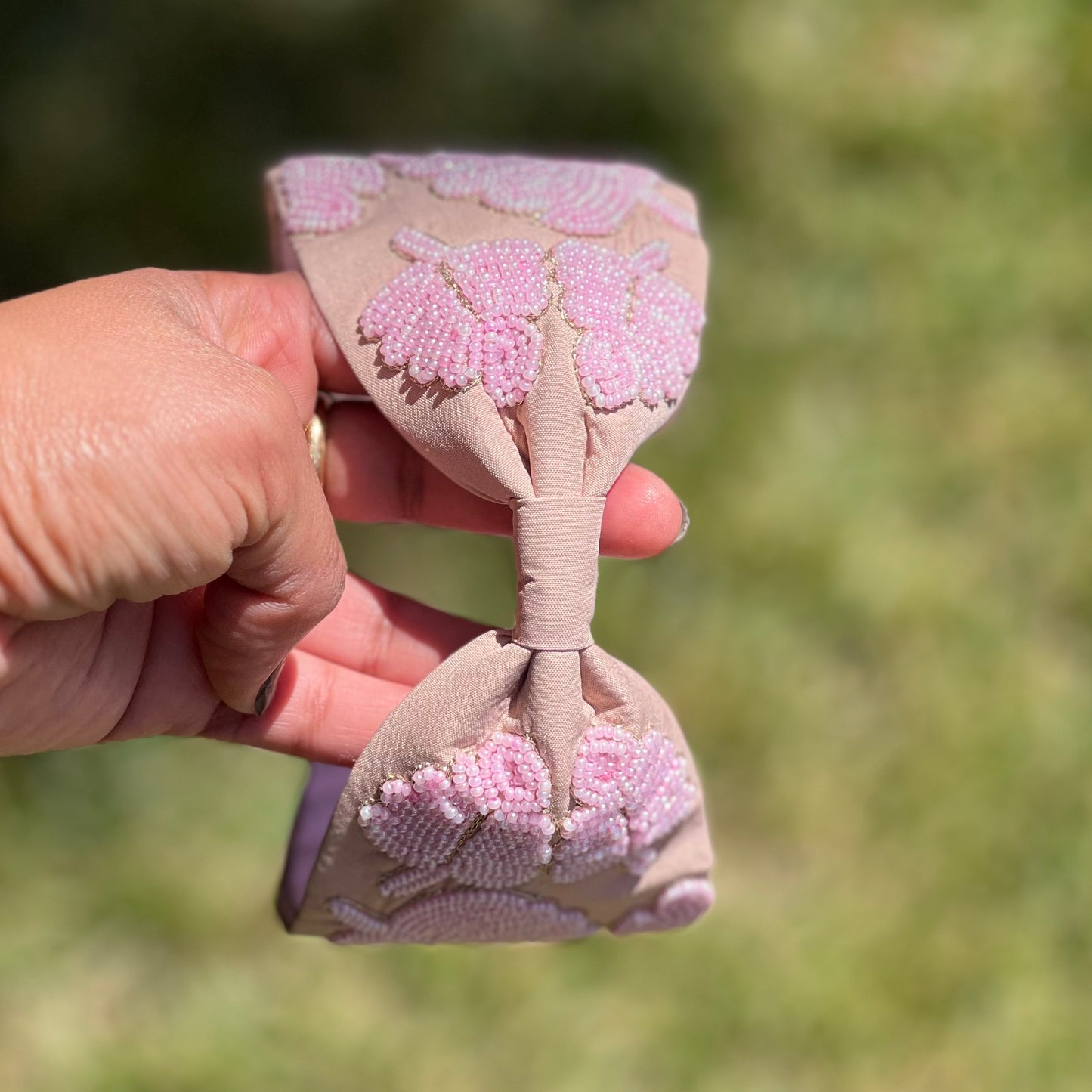 Pink Maple Leaf Headband