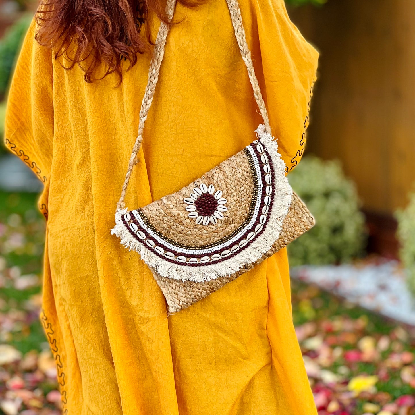 Bohemian Jute Sling bag